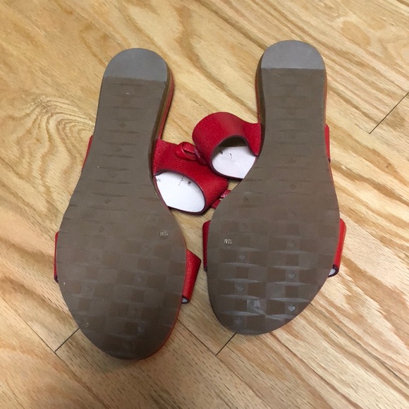 Kate Spade Red Sandals NWOT - Picture 4 of 4
